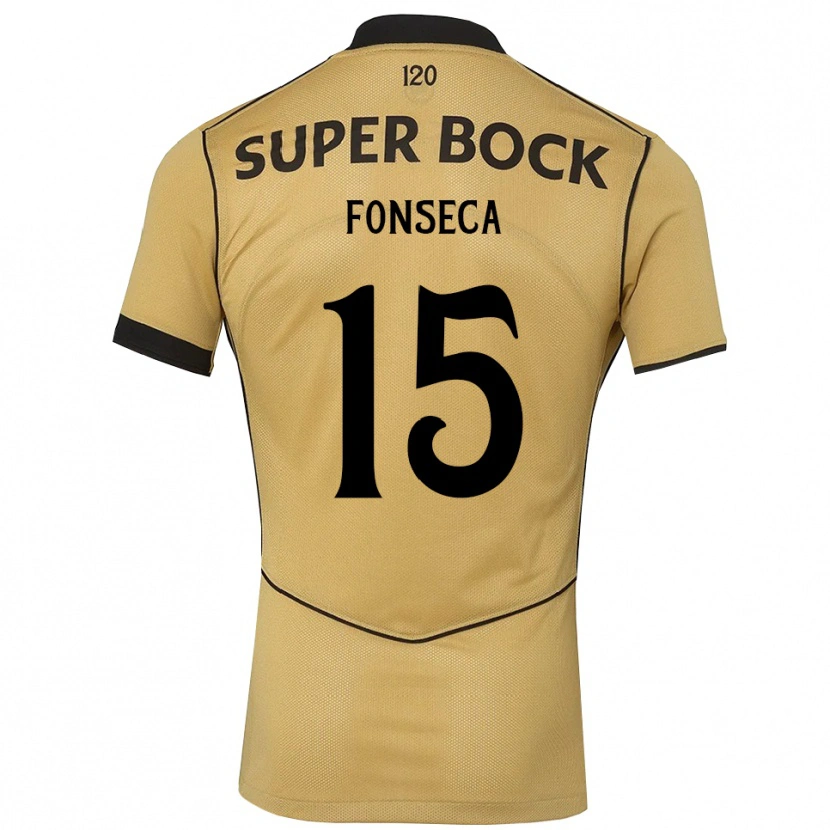 Danxen Barn Beatriz Fonseca #15 Gylden Kornblomst Svart Bortetrøye Drakt Trøye 2026/27 Skjorter T-Skjorte