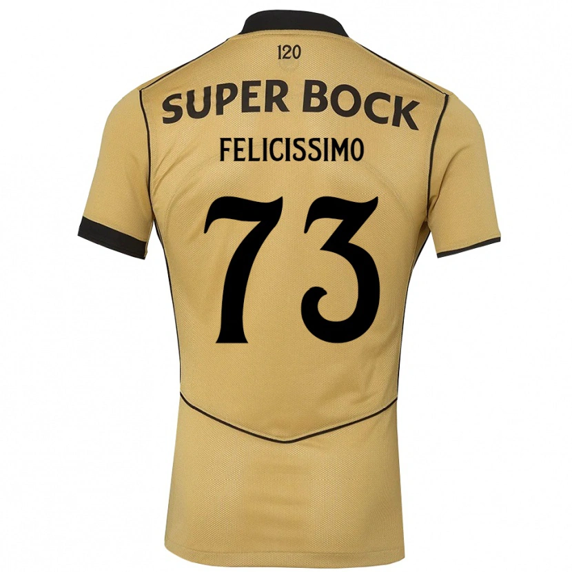 Danxen Barn Eduardo Felicíssimo #73 Gylden Kornblomst Svart Bortetrøye Drakt Trøye 2026/27 Skjorter T-Skjorte