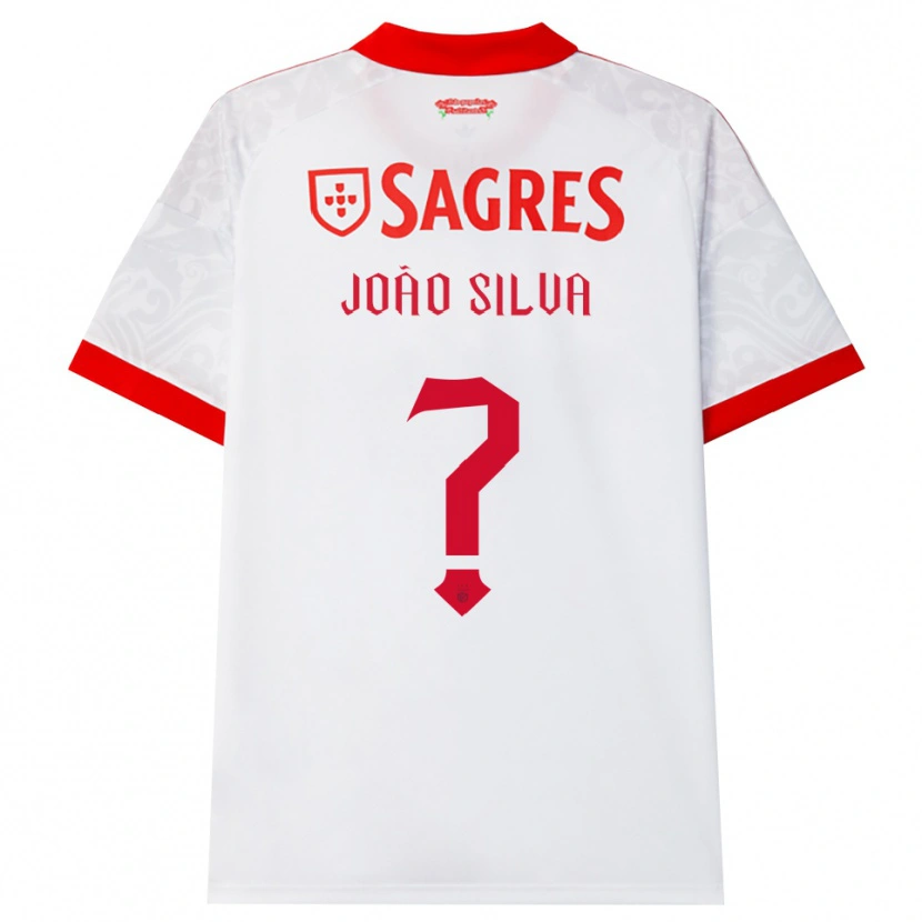 Danxen Barn João Silva #0 Hvit Rød Gul Bortetrøye Drakt Trøye 2026/27 Skjorter T-Skjorte