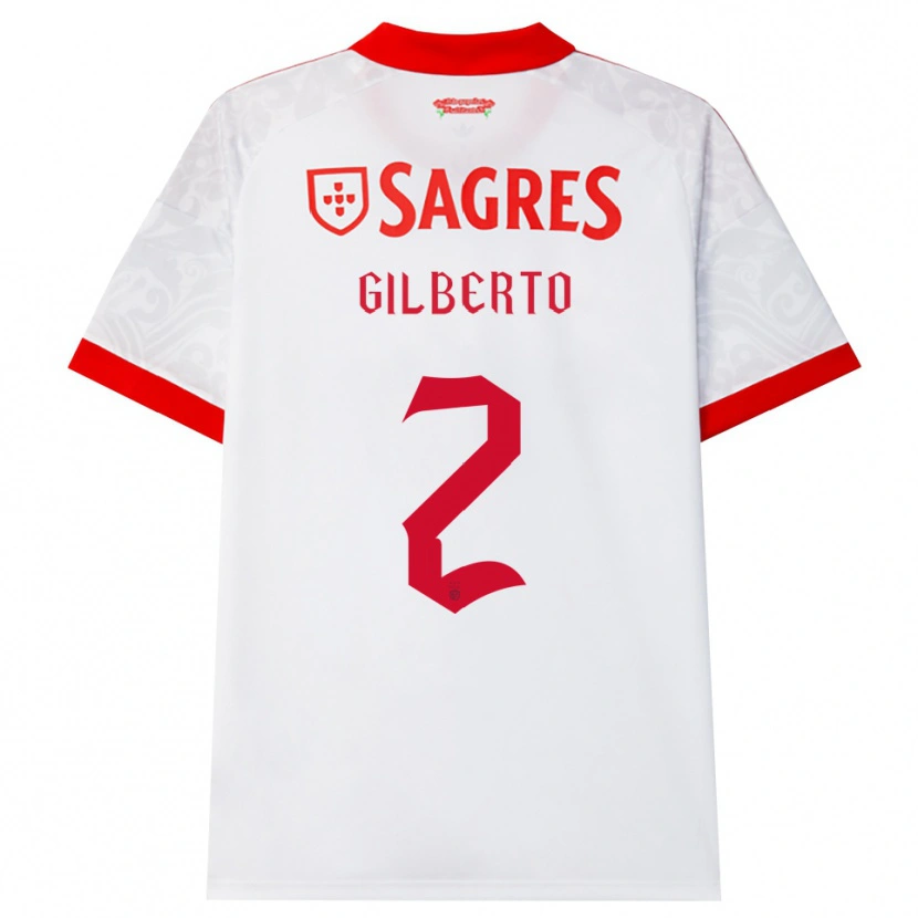 Danxen Barn Gilberto #2 Hvit Rød Gul Bortetrøye Drakt Trøye 2026/27 Skjorter T-Skjorte