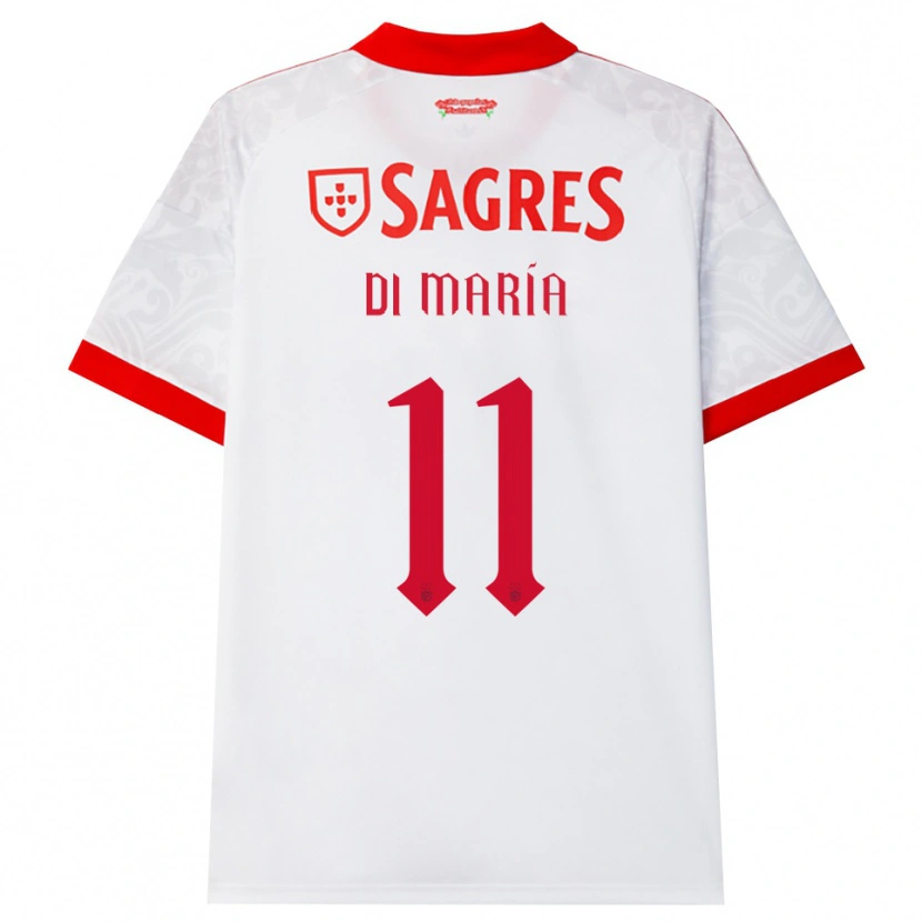 Danxen Barn Angel Di Maria #11 Hvit Rød Gul Bortetrøye Drakt Trøye 2026/27 Skjorter T-Skjorte