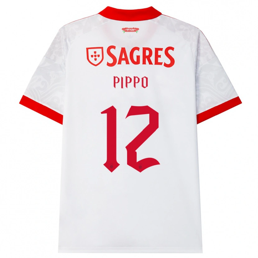 Danxen Barn Pippo #12 Hvit Rød Gul Bortetrøye Drakt Trøye 2026/27 Skjorter T-Skjorte