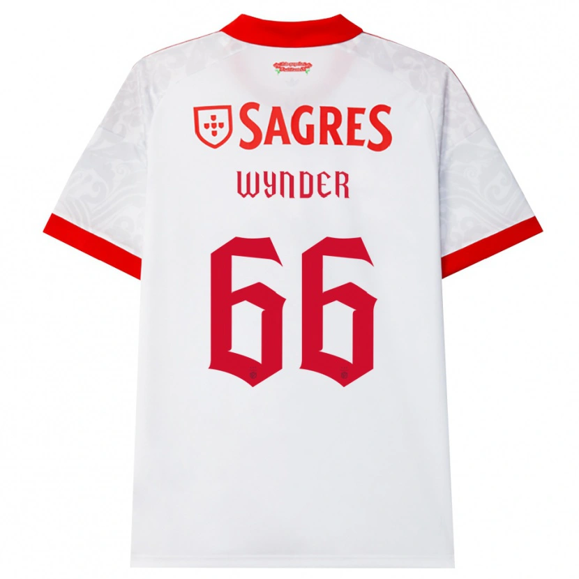 Danxen Barn Joshua Wynder #66 Hvit Rød Gul Bortetrøye Drakt Trøye 2026/27 Skjorter T-Skjorte
