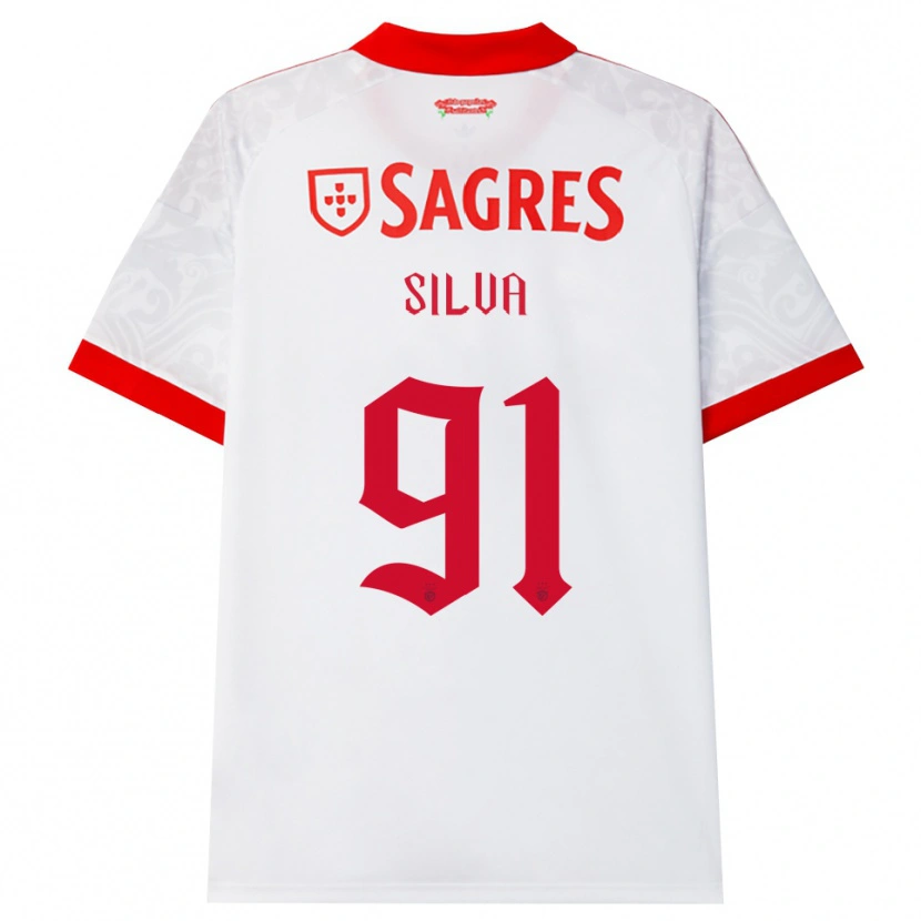 Danxen Barn Francisco Silva #91 Hvit Rød Gul Bortetrøye Drakt Trøye 2026/27 Skjorter T-Skjorte