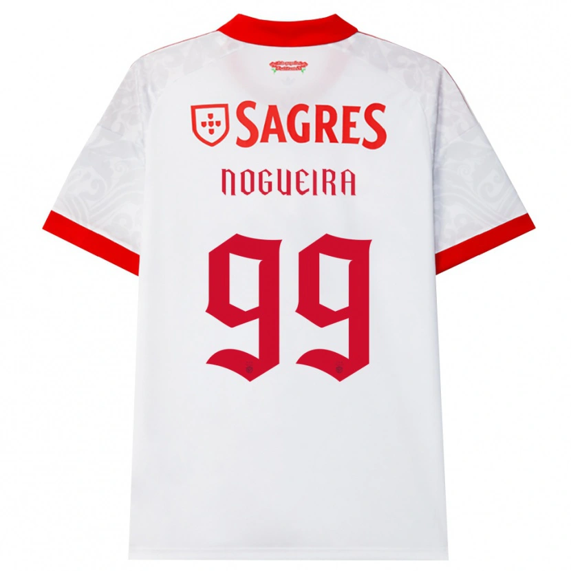 Danxen Barn Beatriz Nogueira #99 Hvit Rød Gul Bortetrøye Drakt Trøye 2026/27 Skjorter T-Skjorte