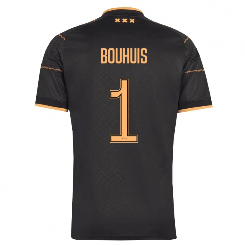 Danxen Barn Jens Bouhuis #1 Svart Oransje Bortetrøye Drakt Trøye 2026/27 Skjorter T-Skjorte