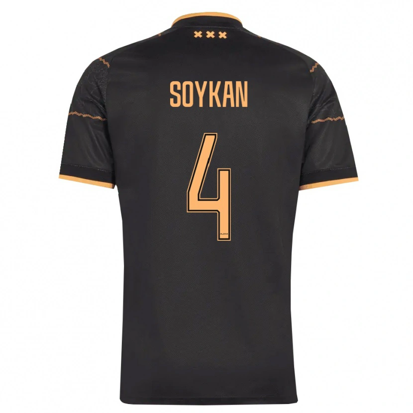 Danxen Barn Aykan Soykan #4 Svart Oransje Bortetrøye Drakt Trøye 2026/27 Skjorter T-Skjorte
