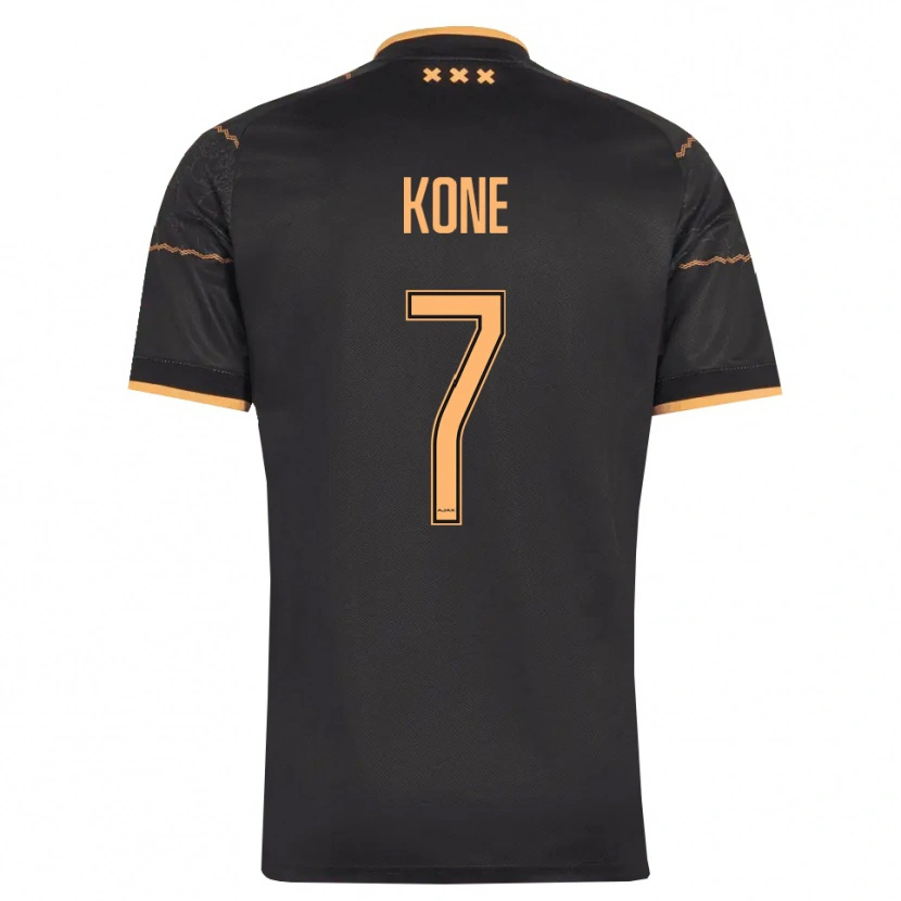 Danxen Barn Samory Kone #7 Svart Oransje Bortetrøye Drakt Trøye 2026/27 Skjorter T-Skjorte