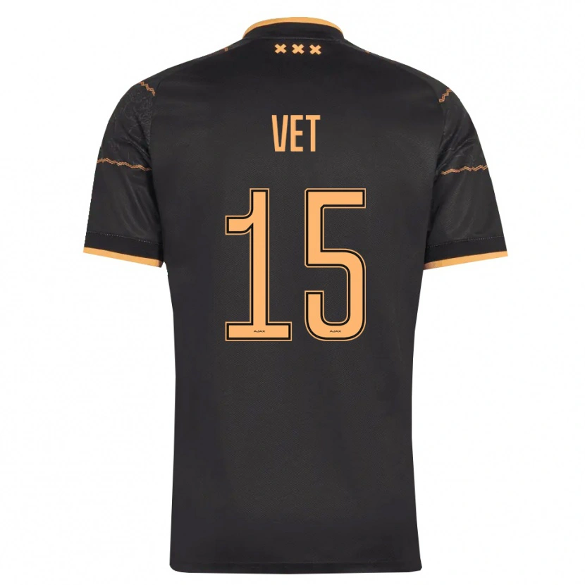Danxen Barn Javier Vet #15 Svart Oransje Bortetrøye Drakt Trøye 2026/27 Skjorter T-Skjorte
