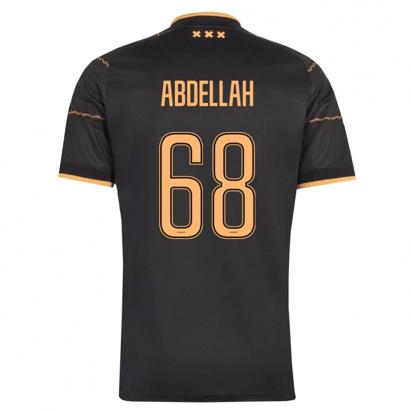 Danxen Barn Abdellah Ouazane #68 Svart Oransje Bortetrøye Drakt Trøye 2026/27 Skjorter T-Skjorte