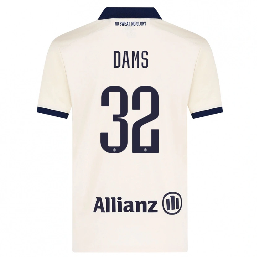 Danxen Barn Matteo Dams #32 Beige Svart Bortetrøye Drakt Trøye 2026/27 Skjorter T-Skjorte