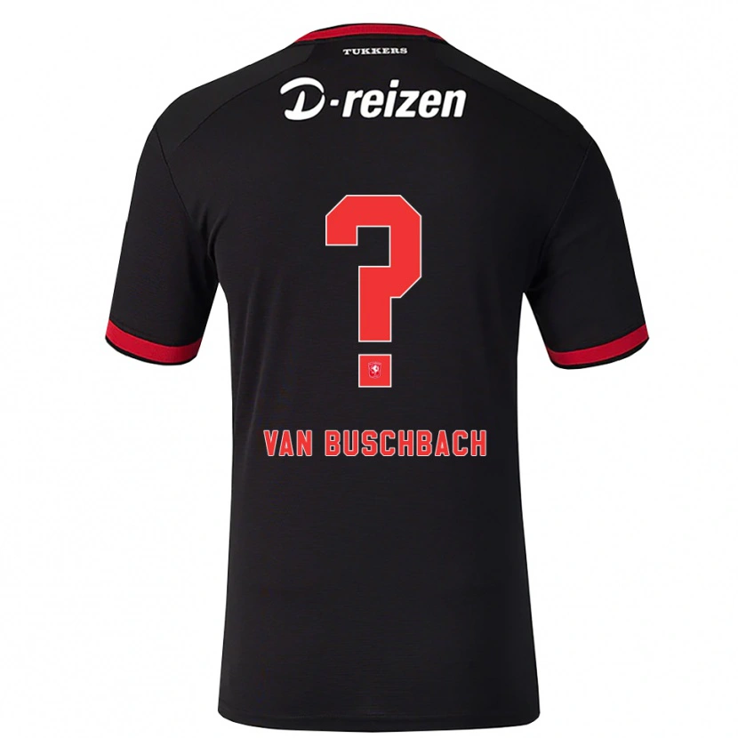 Danxen Barn Myles Van Buschbach #0 Rød Hvit Svart Bortetrøye Drakt Trøye 2026/27 Skjorter T-Skjorte