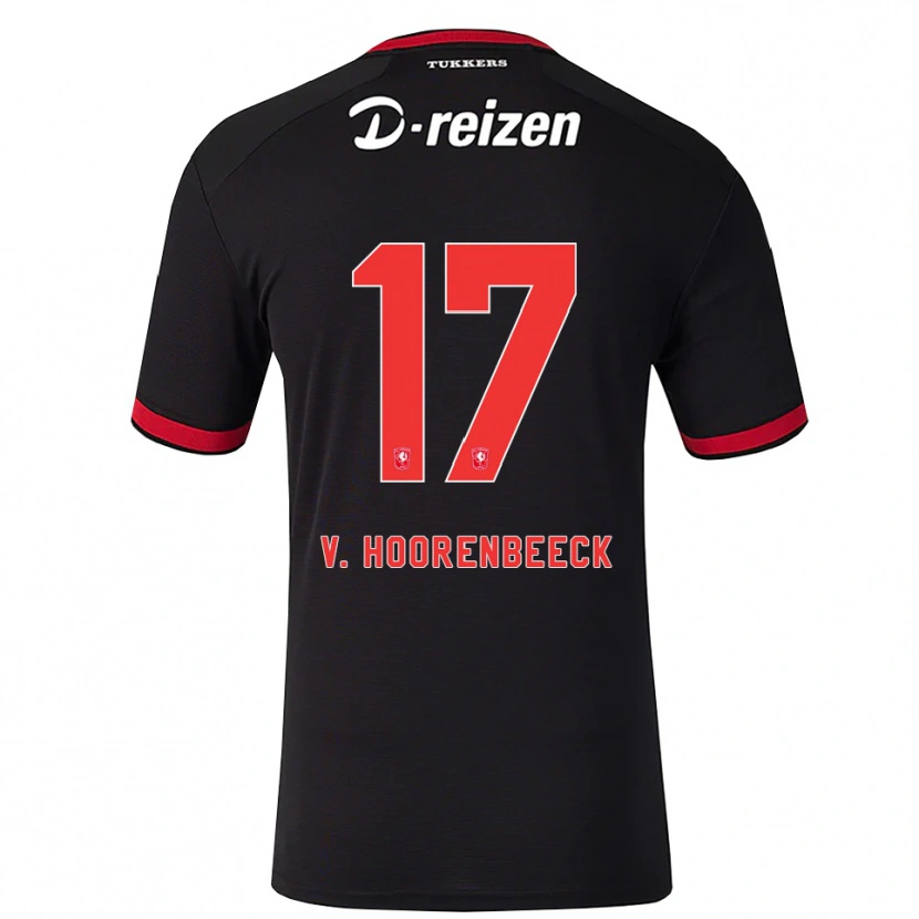 Danxen Barn Alec Van Hoorenbeeck #17 Rød Hvit Svart Bortetrøye Drakt Trøye 2026/27 Skjorter T-Skjorte