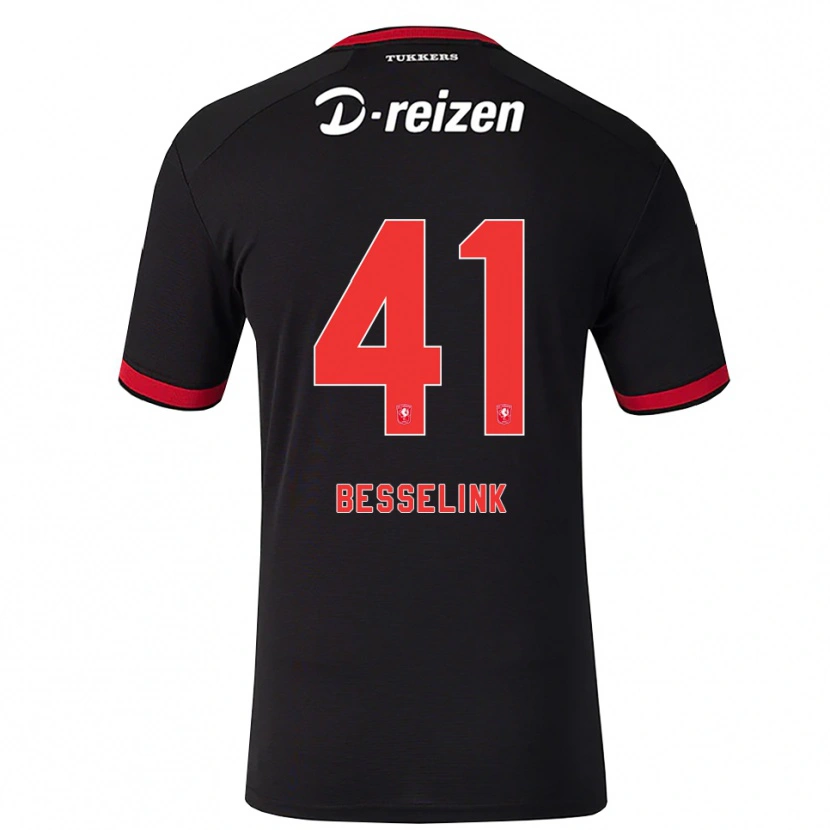 Danxen Barn Gijs Besselink #41 Rød Hvit Svart Bortetrøye Drakt Trøye 2026/27 Skjorter T-Skjorte