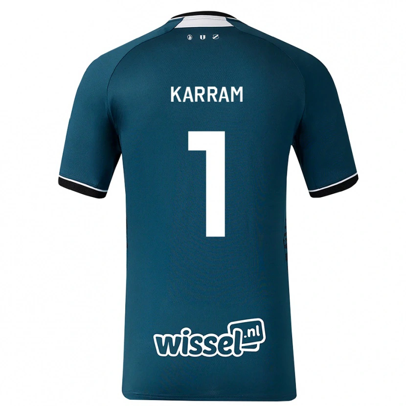 Danxen Barn Faris Karram #1 Mørk Skifergrå Hvit Bortetrøye Drakt Trøye 2026/27 Skjorter T-Skjorte