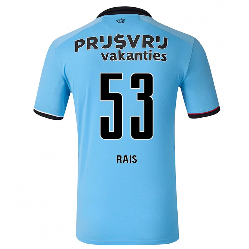Danxen Barn Amir Rais #53 Himmelblå Svart Rød Bortetrøye Drakt Trøye 2026/27 Skjorter T-Skjorte
