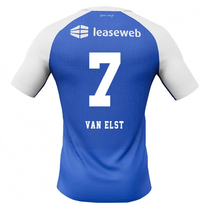 Danxen Barn Senna Van Elst #7 Blå Dodger Rød Hvit Bortetrøye Drakt Trøye 2026/27 Skjorter T-Skjorte