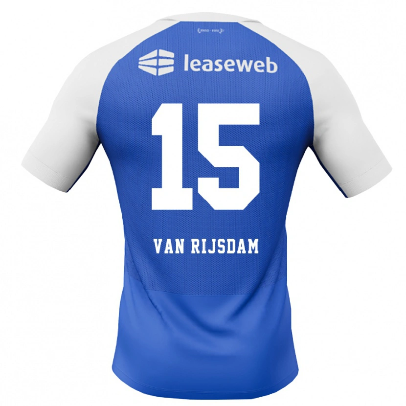 Danxen Barn Julian Van Rijsdam #15 Blå Dodger Rød Hvit Bortetrøye Drakt Trøye 2026/27 Skjorter T-Skjorte