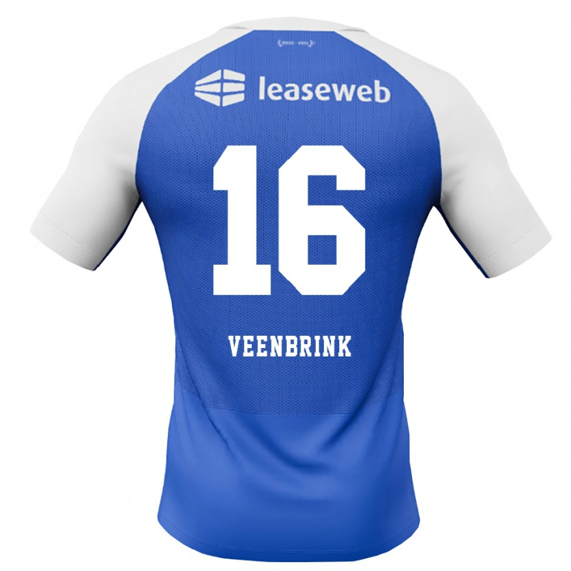 Danxen Barn Jayden Veenbrink #16 Blå Dodger Rød Hvit Bortetrøye Drakt Trøye 2026/27 Skjorter T-Skjorte