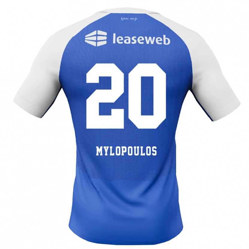 Danxen Barn Marios Mylopoulos #20 Blå Dodger Rød Hvit Bortetrøye Drakt Trøye 2026/27 Skjorter T-Skjorte
