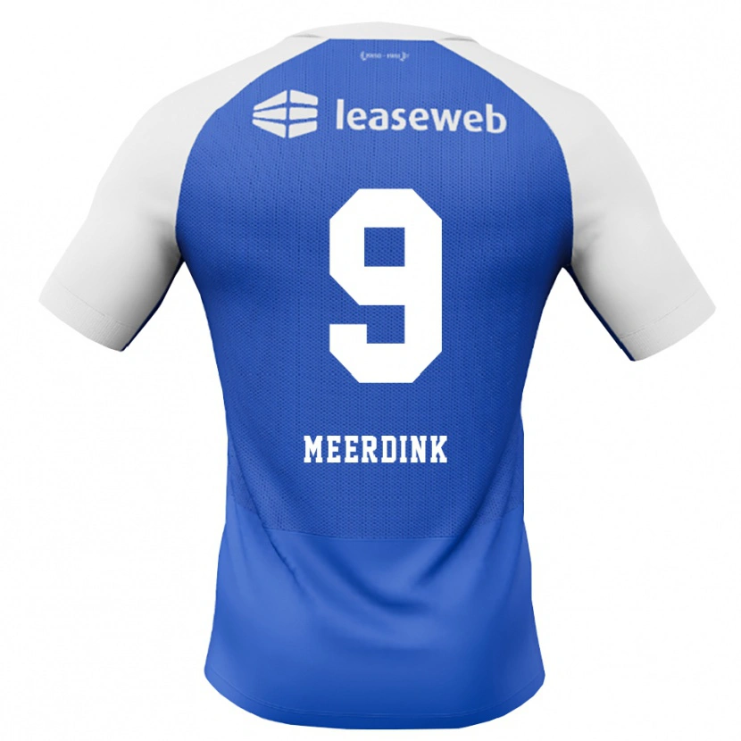 Danxen Barn Mexx Meerdink #9 Blå Dodger Rød Hvit Bortetrøye Drakt Trøye 2026/27 Skjorter T-Skjorte