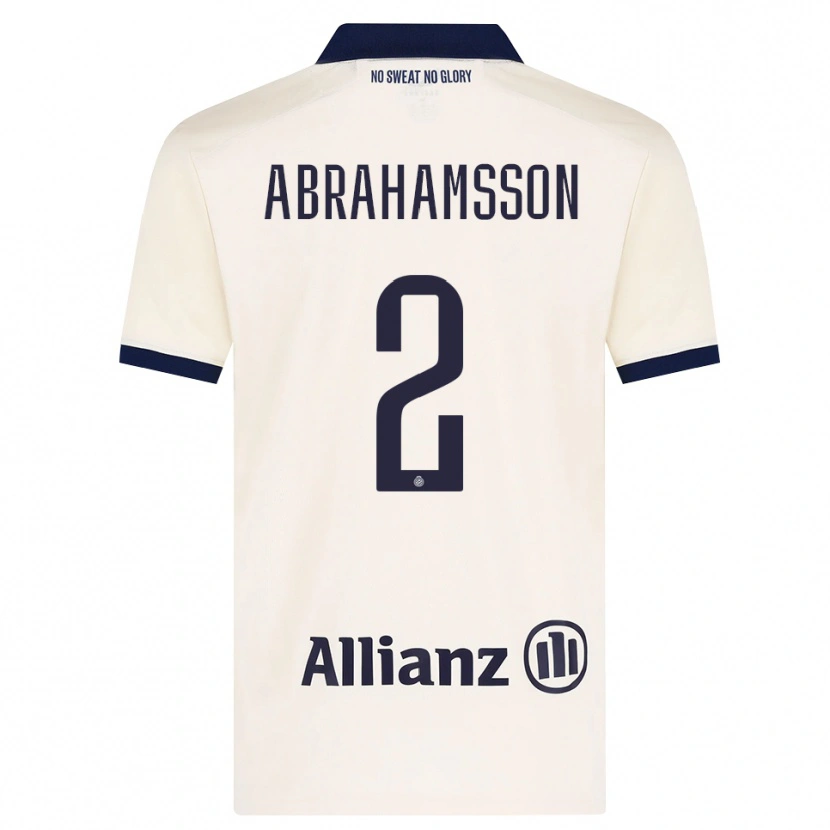 Danxen Barn Sejde Abrahamsson #2 Beige Svart Bortetrøye Drakt Trøye 2026/27 Skjorter T-Skjorte