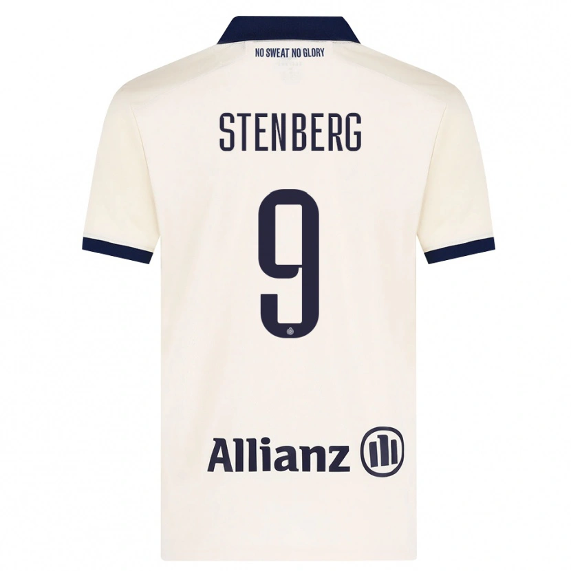 Danxen Barn Hanna Stenberg #9 Beige Svart Bortetrøye Drakt Trøye 2026/27 Skjorter T-Skjorte