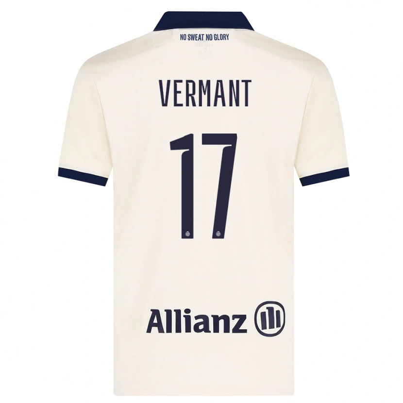 Danxen Barn Romeo Vermant #17 Beige Svart Bortetrøye Drakt Trøye 2026/27 Skjorter T-Skjorte