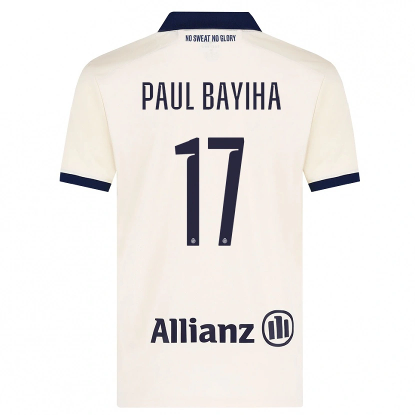 Danxen Barn Jean-Paul Bayiha #17 Beige Svart Bortetrøye Drakt Trøye 2026/27 Skjorter T-Skjorte