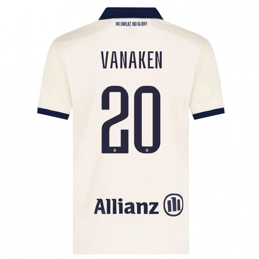 Danxen Barn Hans Vanaken #20 Beige Svart Bortetrøye Drakt Trøye 2026/27 Skjorter T-Skjorte