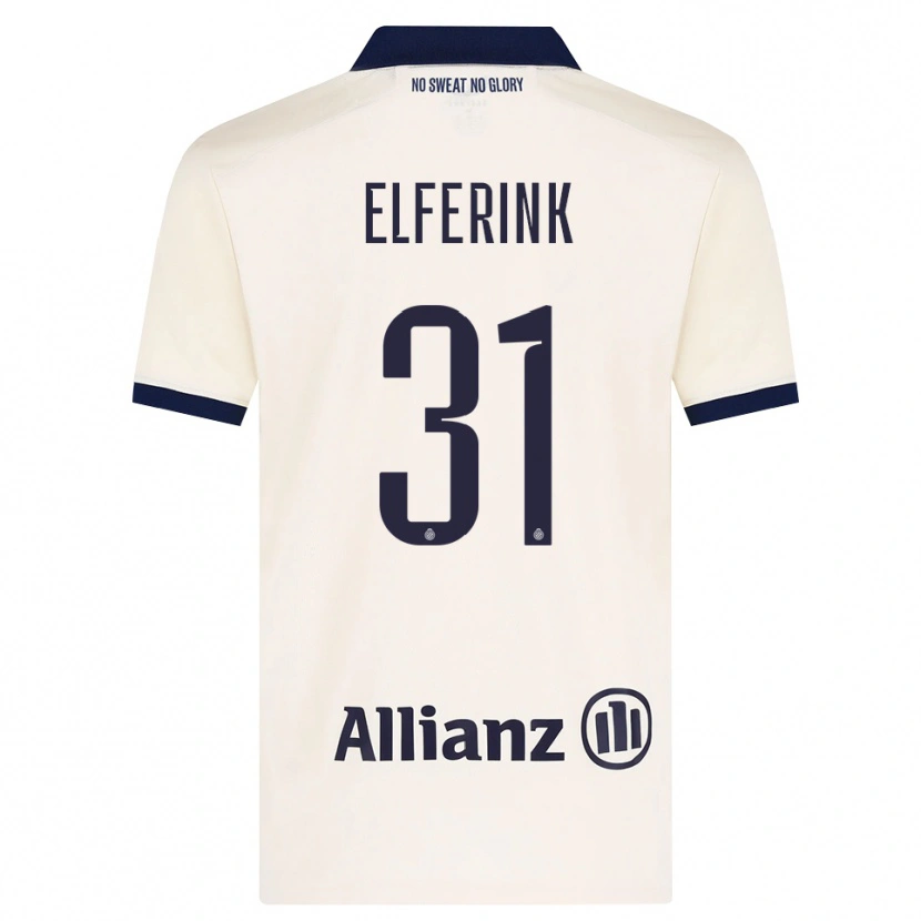 Danxen Barn Marie Elferink #31 Beige Svart Bortetrøye Drakt Trøye 2026/27 Skjorter T-Skjorte