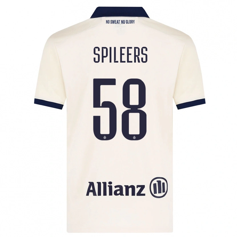 Danxen Barn Jorne Spileers #58 Beige Svart Bortetrøye Drakt Trøye 2026/27 Skjorter T-Skjorte