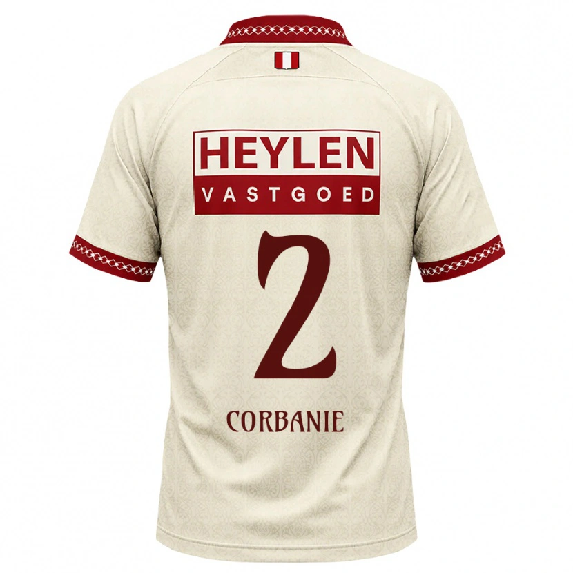 Danxen Barn Kobe Corbanie #2 Beige Rød Bortetrøye Drakt Trøye 2026/27 Skjorter T-Skjorte