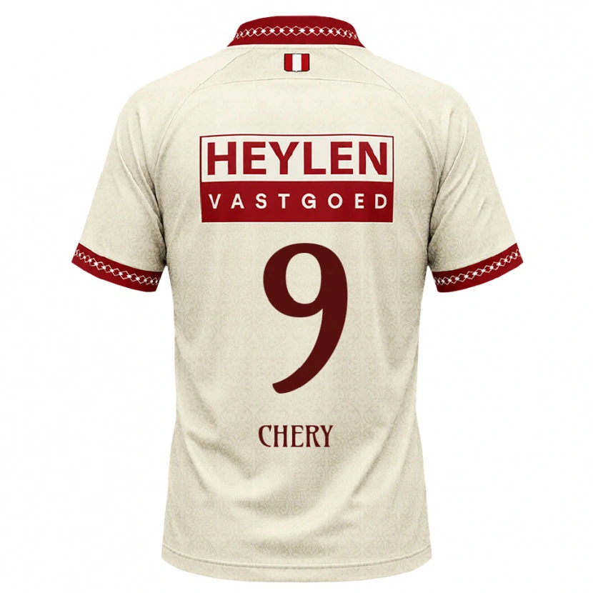 Danxen Barn Tjaronn Chery #9 Beige Rød Bortetrøye Drakt Trøye 2026/27 Skjorter T-Skjorte
