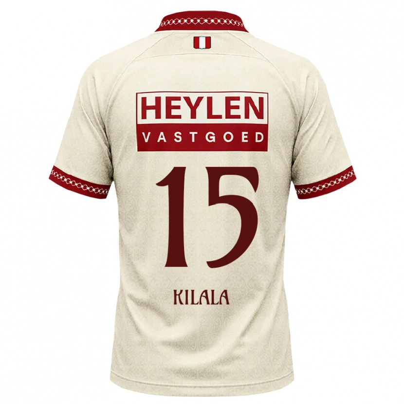 Danxen Barn Baptiste Kilala #15 Beige Rød Bortetrøye Drakt Trøye 2026/27 Skjorter T-Skjorte