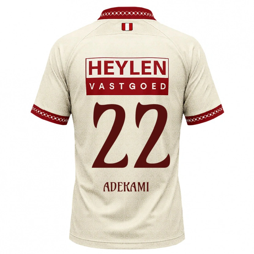 Danxen Barn Farouck Adekami #22 Beige Rød Bortetrøye Drakt Trøye 2026/27 Skjorter T-Skjorte