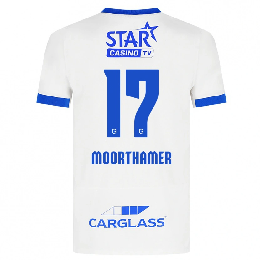 Danxen Barn Tinus Moorthamer #17 Hvit Blå Bortetrøye Drakt Trøye 2026/27 Skjorter T-Skjorte