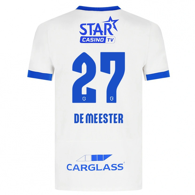 Danxen Barn Joyce De Meester #27 Hvit Blå Bortetrøye Drakt Trøye 2026/27 Skjorter T-Skjorte