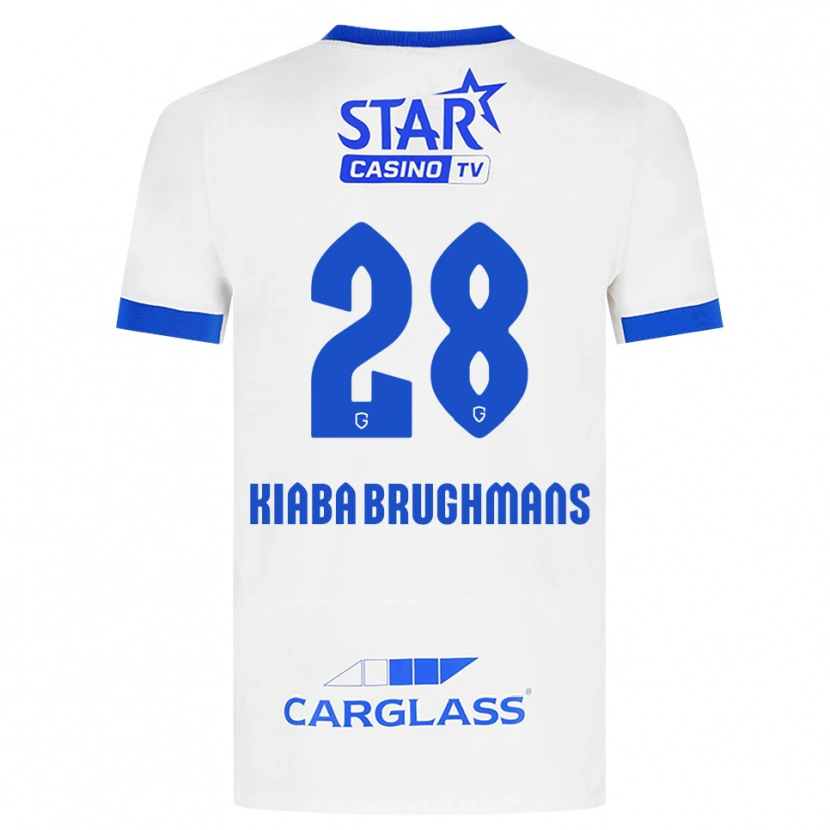 Danxen Barn Lucca Brughmans #28 Hvit Blå Bortetrøye Drakt Trøye 2026/27 Skjorter T-Skjorte