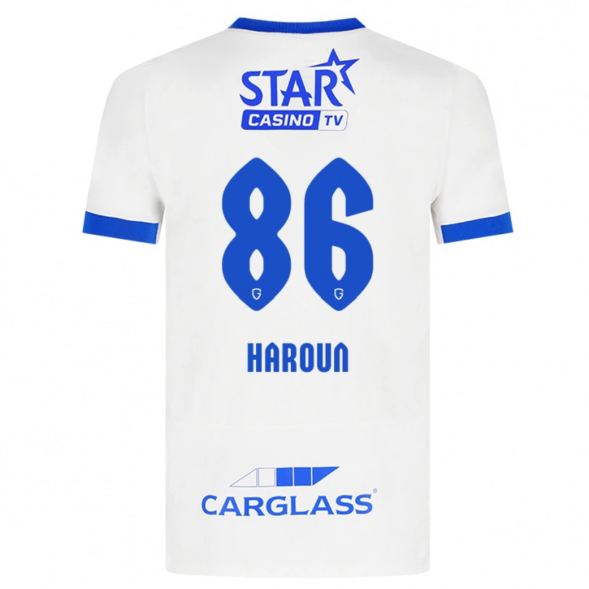 Danxen Barn Kenan Haroun #86 Hvit Blå Bortetrøye Drakt Trøye 2026/27 Skjorter T-Skjorte