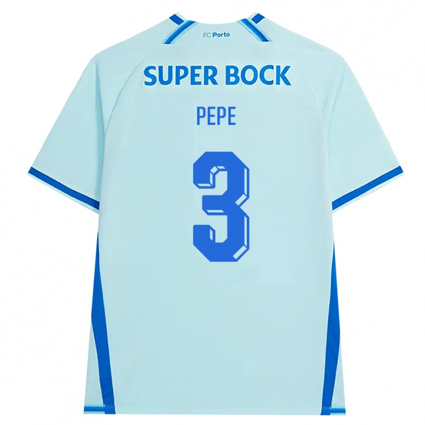 Danxen Barn Pepe #3 Lyseblå Blå Tredje Sett Drakt Trøye 2026/27 Skjorter T-Skjorte