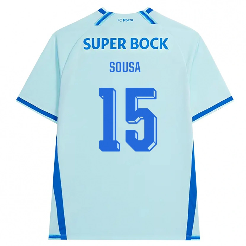 Danxen Barn Vasco Sousa #15 Lyseblå Blå Tredje Sett Drakt Trøye 2026/27 Skjorter T-Skjorte