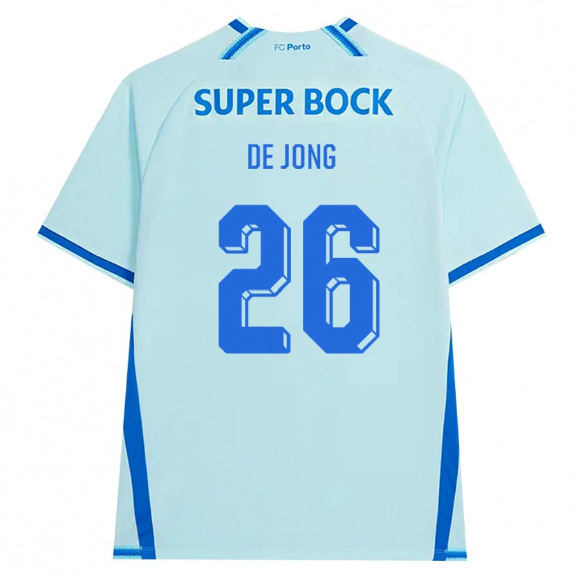 Danxen Barn Luuk De Jong #26 Lyseblå Blå Tredje Sett Drakt Trøye 2026/27 Skjorter T-Skjorte