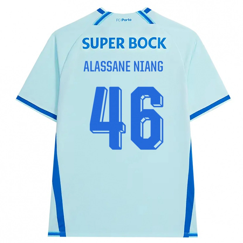 Danxen Barn Mame Alassane Niang #46 Lyseblå Blå Tredje Sett Drakt Trøye 2026/27 Skjorter T-Skjorte