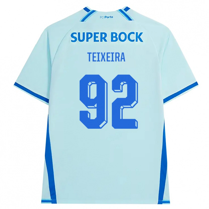 Danxen Barn João Teixeira #92 Lyseblå Blå Tredje Sett Drakt Trøye 2026/27 Skjorter T-Skjorte