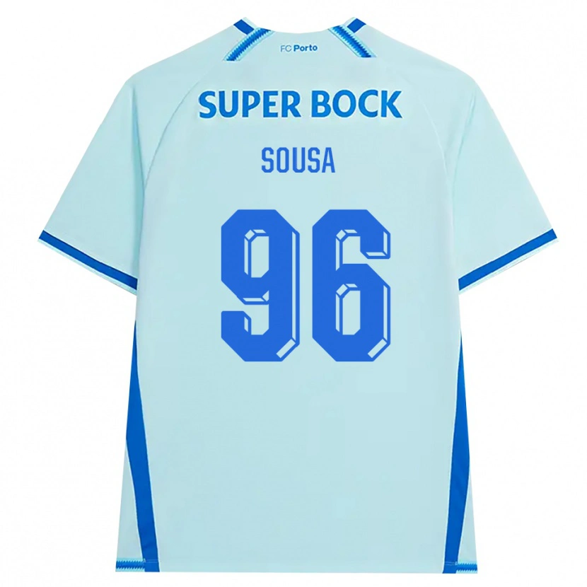 Danxen Barn Filipe Sousa #96 Lyseblå Blå Tredje Sett Drakt Trøye 2026/27 Skjorter T-Skjorte