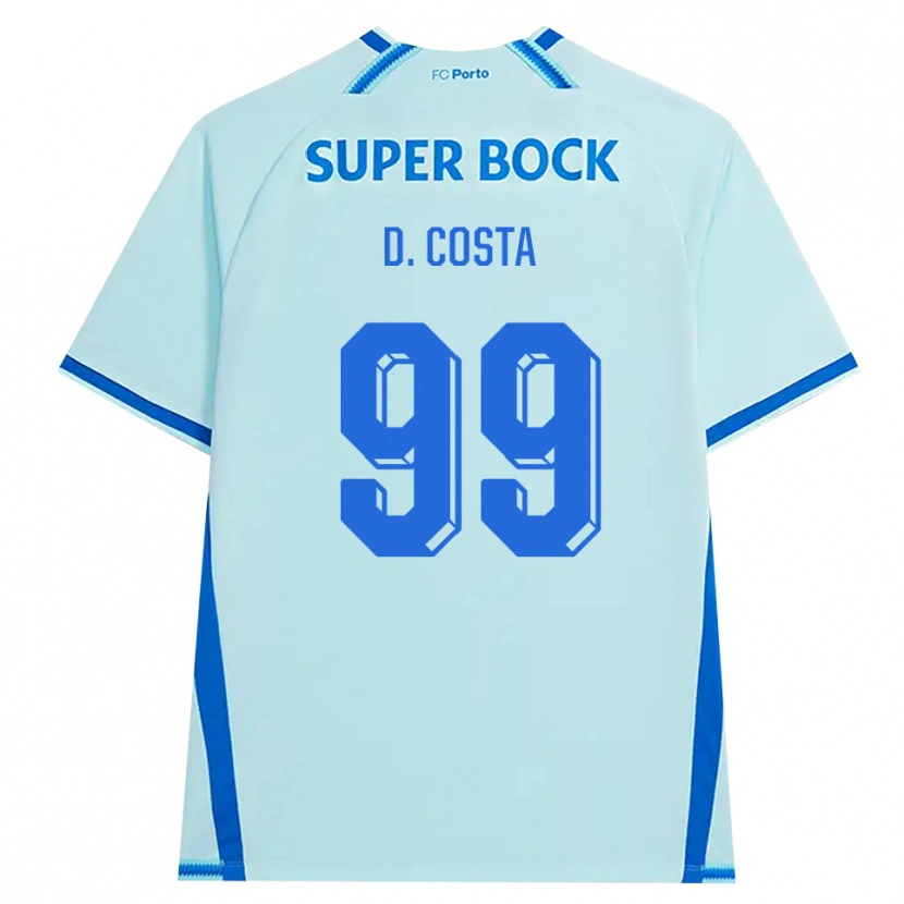 Danxen Barn Diogo Costa #99 Lyseblå Blå Tredje Sett Drakt Trøye 2026/27 Skjorter T-Skjorte