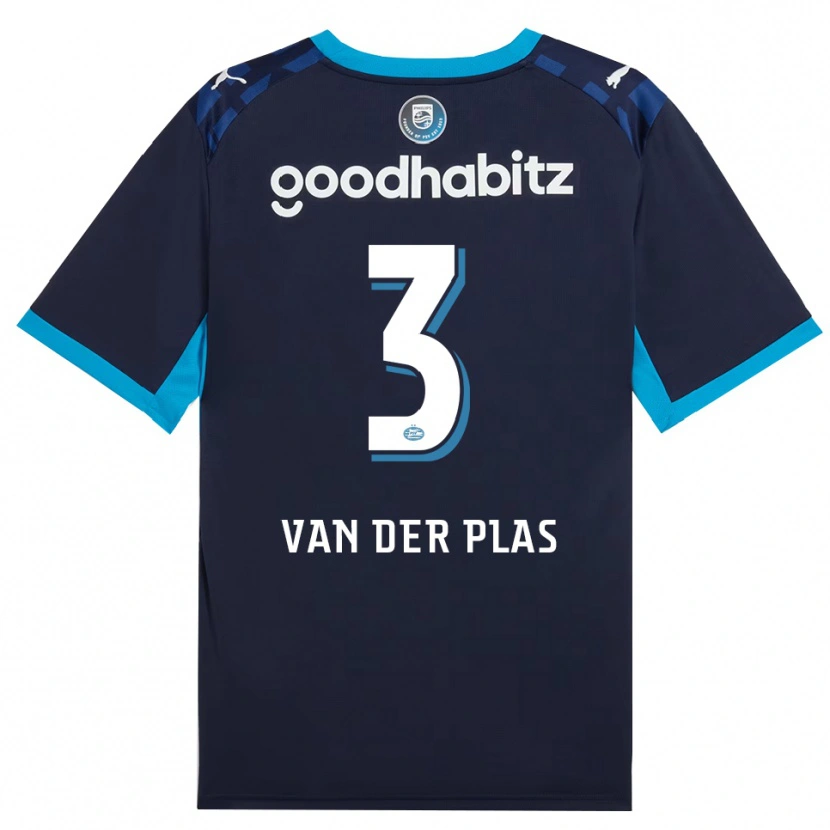 Danxen Barn Sven Van Der Plas #3 Blå Dodger Kongeblå Tredje Sett Drakt Trøye 2026/27 Skjorter T-Skjorte