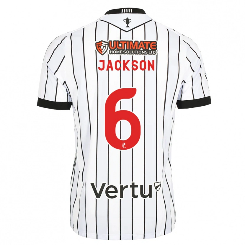 Danxen Barn Louis Jackson #6 Hvit Svart Rød Hjemmetrøye Drakt Trøye 2026/27 Skjorter T-Skjorte