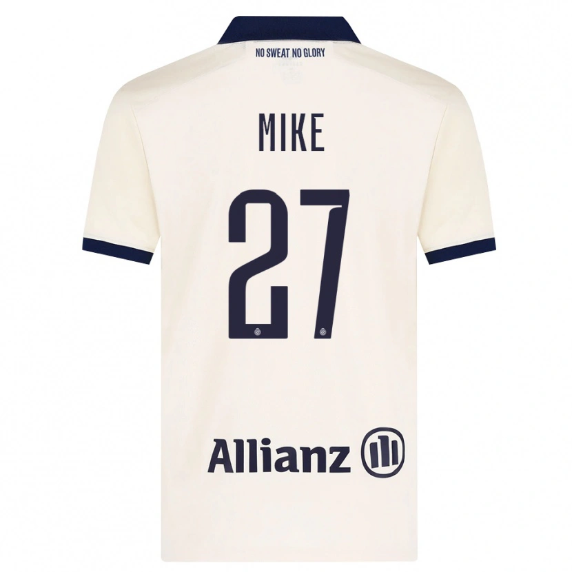 Danxen Barn Wisdom Mike #27 Beige Svart Bortetrøye Drakt Trøye 2026/27 Skjorter T-Skjorte